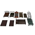 Various Single Bed Designs With Wooden Metal Frames And Mattresses