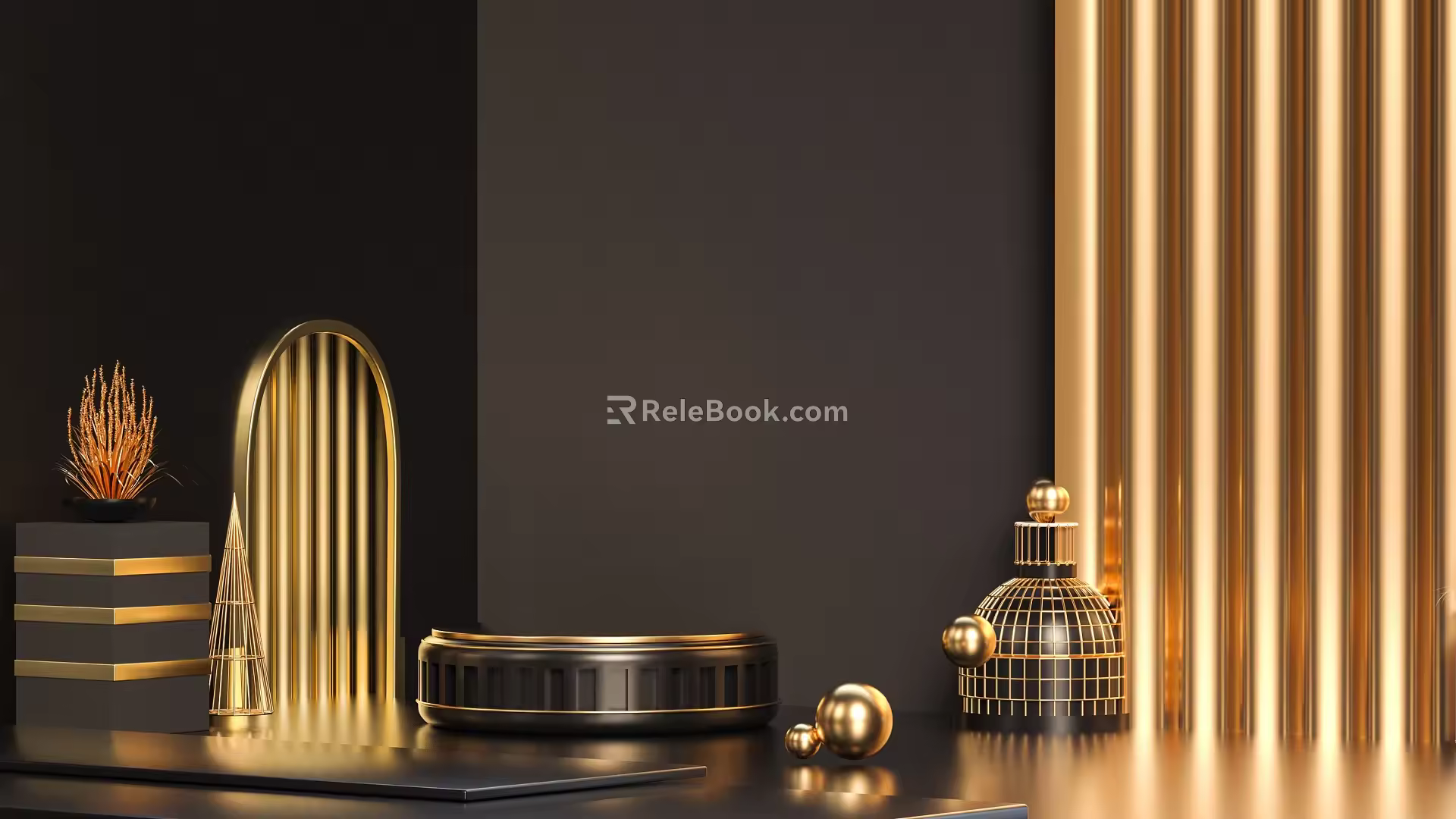 E-commerce scene E-commerce booth C4D scene E-commerce activity product background poster E-commerce background display desk stereoscopic display 3d model