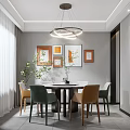 Modern Guest Restaurant 3d model