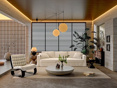 Middle Style Living Room model