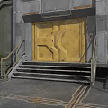 Camouflaged Military Mobile Unit Featuring Armored Exterior And Equipment Platforms