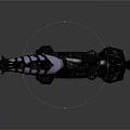 Futuristic Mechanical Horse With Metallic Body Purple Stripes And Gear Joint Details
