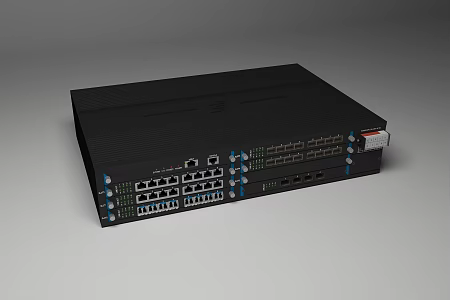 Industrial Switch Router Signal Converter 3d model