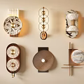 modern wall lamp medieval wall lamp 3d model