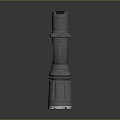 Flashlight flashlight military flashlight lighting tools tactical flashlight charging flashlight 3d model