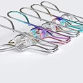 Colorful Metal Spring Clips Durable Household Supplies With Rainbow Design