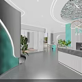 Jumbo Fitness Modern Gym Interior With Reception Area Bright Space And Green Plants