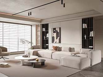 modern living room home living room 3d model