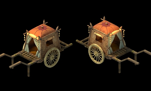 Chinese carriage 3d model