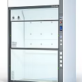 Laboratory Fume Hood With Glass Door Control Panel And Safety Features