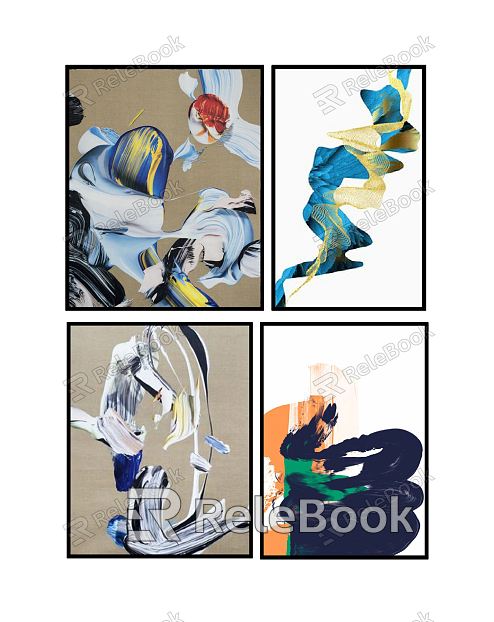 Modern Abstract Painting Decorative Painting Hanging Painting model