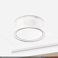 Modern Flush Mount Ceiling Light With Round Branch Patterned Design For Interior Ceiling 3d model