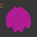 Game Movie Character 3D Model With Furry Bear Like Body And Smiling Expression