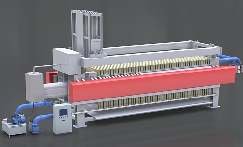 Filter Press Industrial Filter Press Equipment Filter Press System 3d model