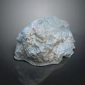 Natural Wood Stone Material With Rough Surface Texture And White Gray Color On Dark Background