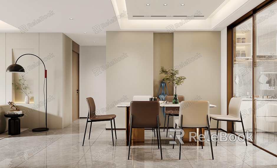 Modern Restaurant Simple Dining Table Entrance Aisle View Wall Decorative Wall Ornaments Decorative Pin Restaurant G043 model