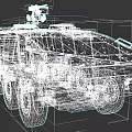 Modern Military Armored Tank With Surveillance Camera And Heavy Armor