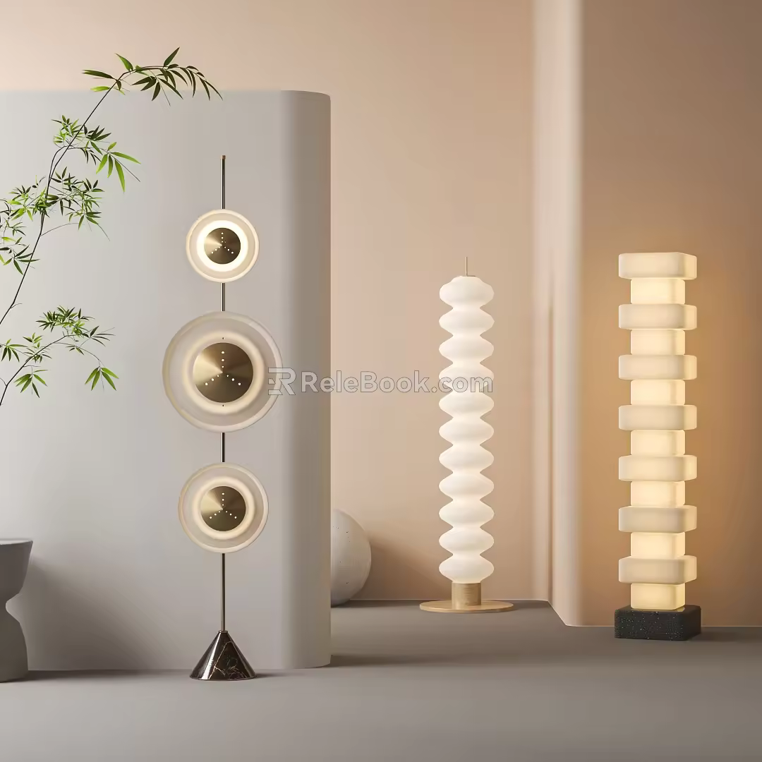 Modern floor lamp 3d model