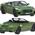 2025 Bentley Continental Convertible sports car Luxury sports car Super Run 3d model