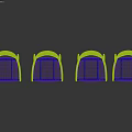 Modern Wooden Armchair With Light Fabric Seat And Minimalist Design