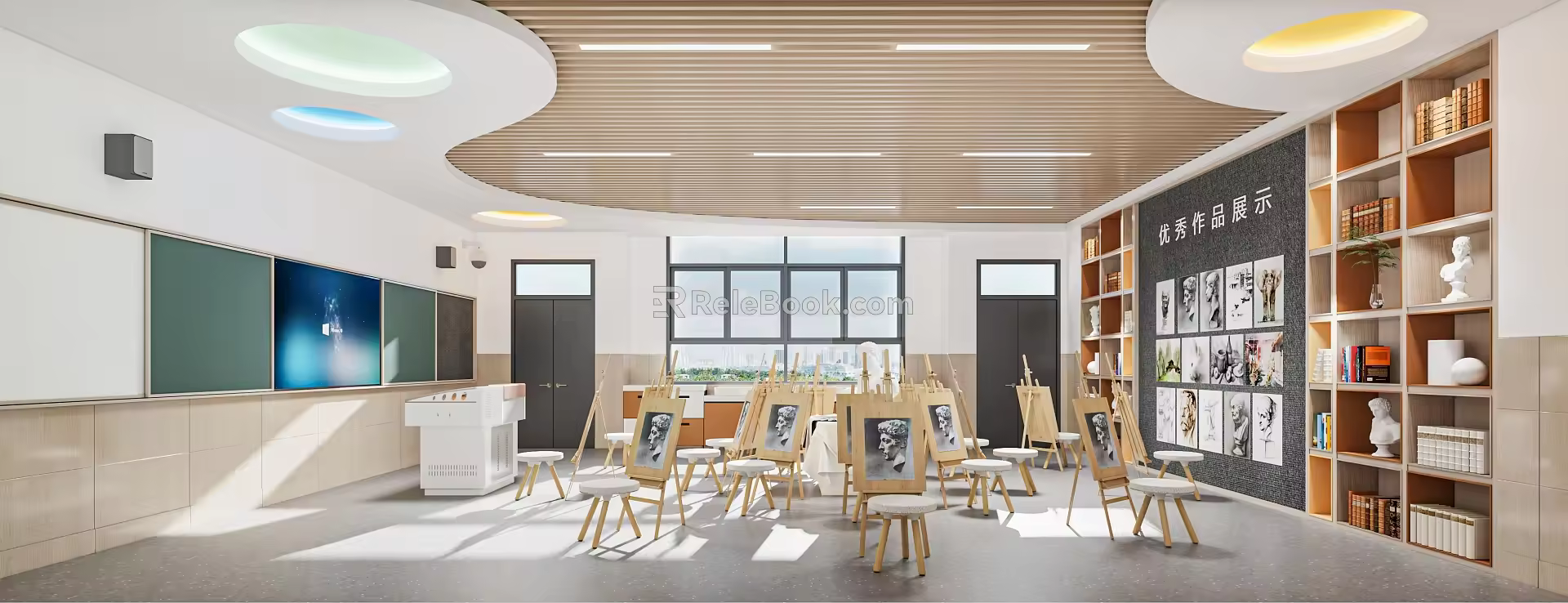 Classroom Modern Classroom Multimedia Classroom Multifunctional Classroom Smart Classroom Music Classroom Art Classroom Science Classroom Science Classroom Middle School Classroom 3d model