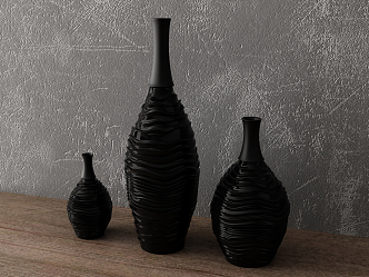 Modern vase combination 3d model