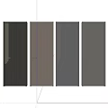 Modern Flush Doors With Different Wood And Metal Finishes For Home Interior Design