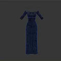 Elegant Black Off Shoulder Evening Dress With Lace Detail And Fitted Silhouette