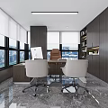Modern public office area Open office area 3d model