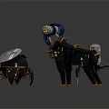 Three Robotic Creatures Featuring Spider Like Dog Shaped And Circular Legged Mechanical Designs