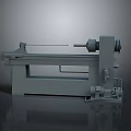 Gray Industrial Lathe Machine With Bed Structure Spindle And Mechanical Parts