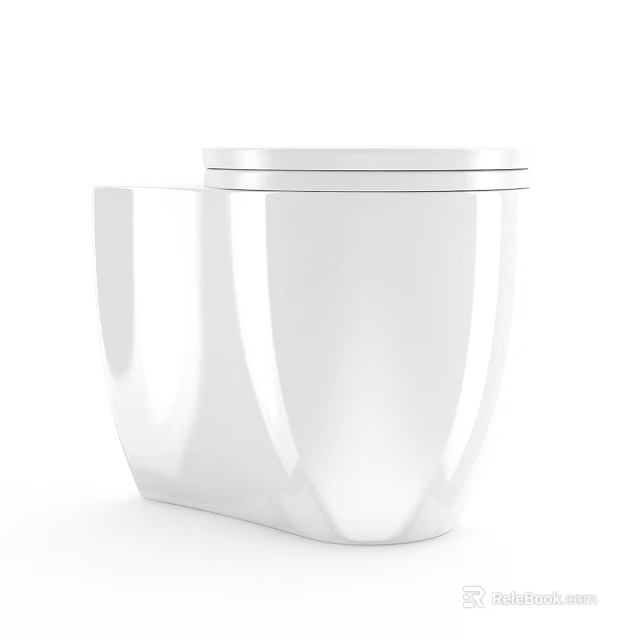 Modern Bathroom Combination With White Ceramic Toilet And Sleek Contemporary Design Details 3d model 