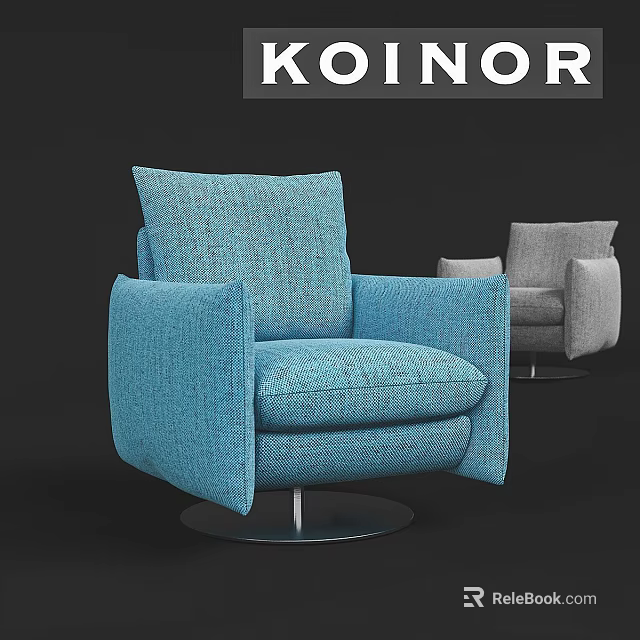 Modern Soft Fabric Upholstered Swivel Office Chair With Padded Armrests For Comfortable Daily Office Use 3d model 