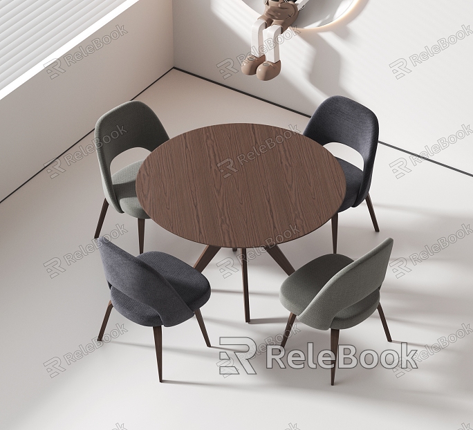 Dining table and chair model