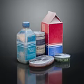 Food Storage Containers With Water Bottle Silver Can Red Box And Lids