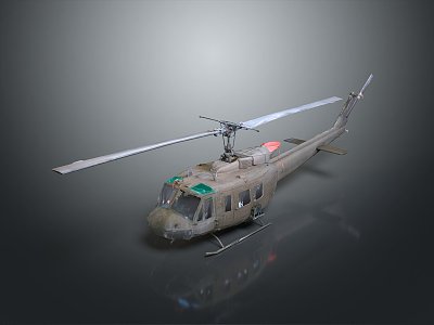 Modern Helicopter Gunship Helicopter Aircraft Gunship Combat Helicopter 3d model