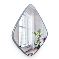 Light Luxury Mirror Drop-Shaped Bathroom Wall-Mounted Mirror Toilet Dressing Toilet Mirror Toilet Simple Makeup Mirror 3d model