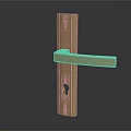 Shiny Golden Modern Door Handle Featuring Sleek Metallic Design And Smooth Finish