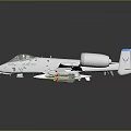Twin Engine Military Aircraft With Weapons Mounted On Wings And Emblem