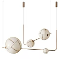 Children's Bed With White Spherical Decor And Metal Frame Design
