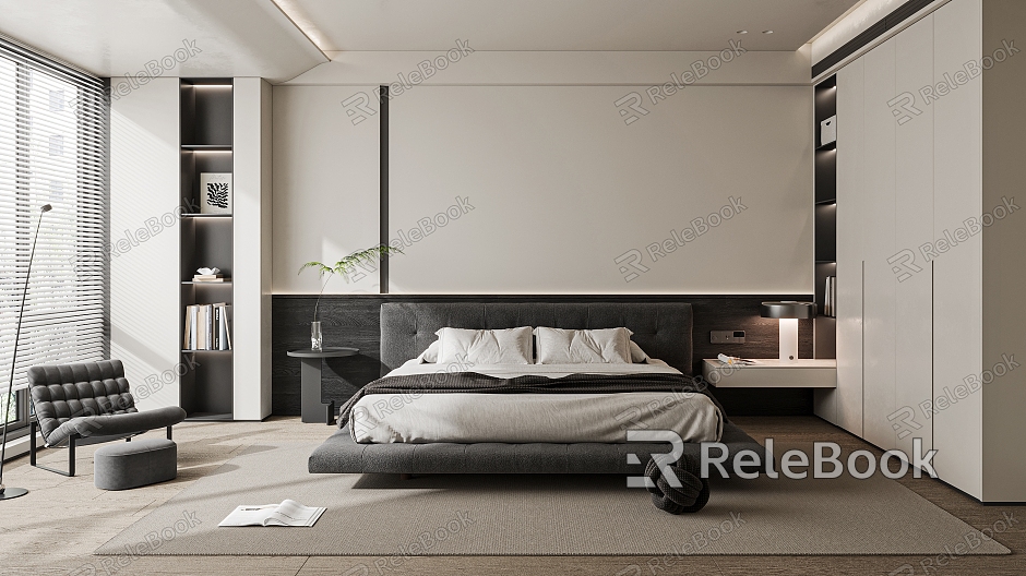 Italian Minimalist Bedroom model