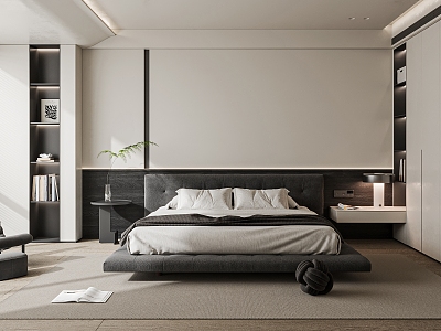 Italian Minimalist Bedroom model