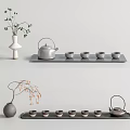 New Chinese Tea Set Teapot Tea Set 3d model