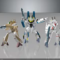 Colorful Robot Action Figures With Mechanical Armor And Weapon Accessories In Dynamic Poses