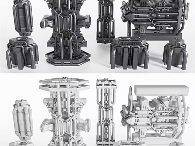 Industrial Equipment 3D Models Featuring Mechanical Structures And Detailed Technical Components 3d model