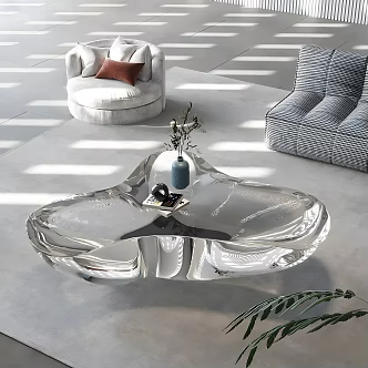 Modern coffee table ornaments 3d model
