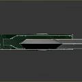 Outdoor Tactical Knife Featuring Silver Serrated Blade And Green Ergonomic Handle