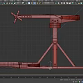 Ancient Handheld Crossbow and Tripod Mounted Ballista Weapons with Wooden Frame and Metal Parts