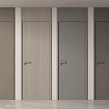 Modern Hinged Doors in Various Colors with Wood Grain and Gray Finishes