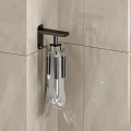 Modern Wall Mounted Bathroom Cabinet Rack With Hanging Hooks And Storage Organizer